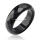 Bague à facettes naturelle avec pierres précieuses agate onyx noir 6MM